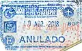 Colombia: cancellation stamp issued at El Dorado Airport