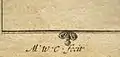 The signature of de la Colombière