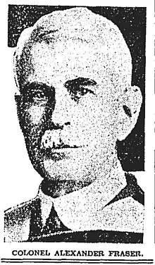Portrait of Col. Alexander Fraser (1860-1936), first Provincial Archivist of Ontario, published in The Globe 10 February 1936.