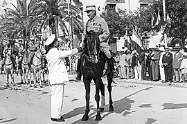 Colonel Bougrain and Léon Beaufils in Sfax (1934)