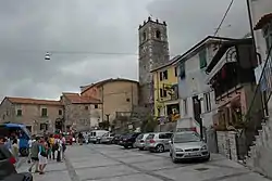 Central square of Colonnata