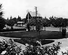 1890 Horse-drawn streetcar on Colorado Street and Oakland in Pasadena