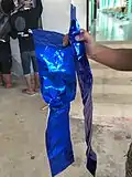 Blue Aluminium foil