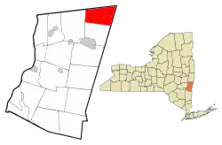 Location of New Lebanon, New York