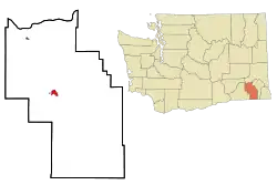 Location of Dayton, Washington