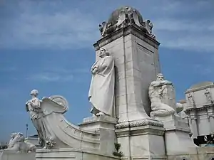 The fountain looking toward the north-west.