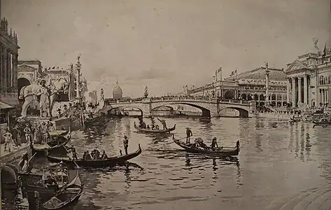 "Canal of Venice" during Chicago World's Fair 1893