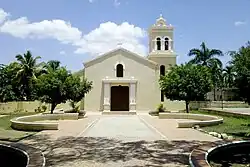 Church in the town of Comendador, Elias Pina, Dominican Republic.