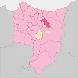 Location of Ouardana in Driouch Province