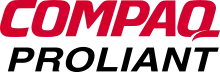Logo of the ProLiant brand under Compaq's ownership