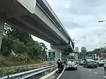SPE exit ramp/end of expressway at Taman Melati