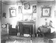 Reception room or small parlor to left of front door ca. 1900