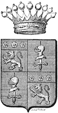 Arms of the Comtes de Trentinian