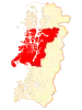 Location of the commune of Aisén in Aysén del General Carlos Ibáñez del Campo Region
