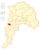 Map of the Concón commune in the Valparaíso Region