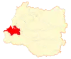 Map of Corral in Los Ríos Region