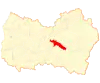Map of Malloa commune in the O'Higgins Region