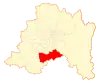 Map of the Paine commune in Santiago Metropolitan Region