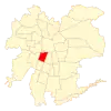 Map of Pedro Aguirre Cerda commune in Greater Santiago