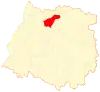 Map of Sagrada Familia commune in the Maule Region