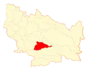 Location of San Ignacio commune in the Ñuble Region