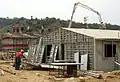 Concrete housing construction in Venezuela using aluminum concrete formwork