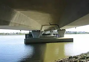 Underneath the No. 2 Road Bridge in Richmond, British Columbia, Canada