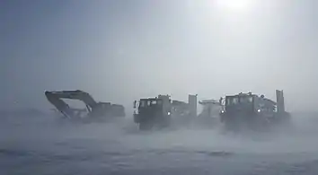 Winter conditions on the Dalton Highway (April 2016)