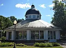 The Carousel in Congress Park was moved from Kaydeross Park on Saratoga Lake and re-opened in 2002