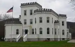 “The Castle”Alpheus Corby house, which is also the town hall for Conklin, New York
