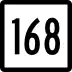 Route 168 marker
