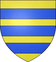 Arms of Constable: Or, three bars azure