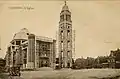 Construction of the church of St.-Chrysole, Komen