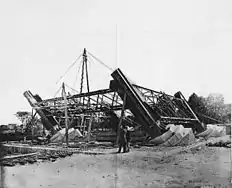 18 July 1887:The start of the erection of the metalwork