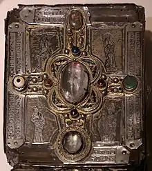 The shrine of the Stowe Missal, showing openwork patterns