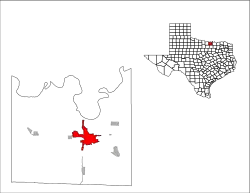 Location of Gainesville, Texas