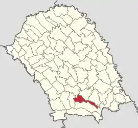 Location in Botoșani County