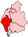 A medium-sized constituency found in the south west of the county.