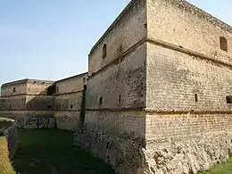 One of the bastions of the castle of Copertino (1540), Italy