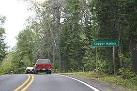 Signage along US 41