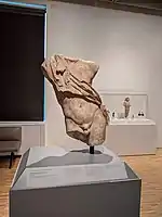 Fragmentary Roman marble copy of the Resting Satyr in the Eskenazi Museum of Art