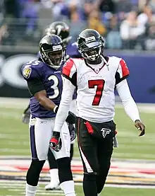 Vick and Baltimore's Corey Ivy in the week 11 loss