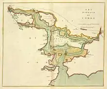 Map of Cork Harbour, ca. 1702