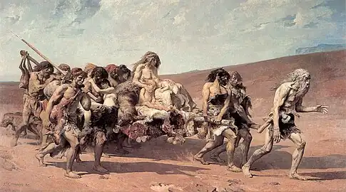 Cain fleeing before Jehovah's Curse (1880)
