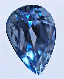 Cornflower blue sapphire