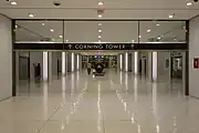The entrance to the Corning Tower via the underground concourse
