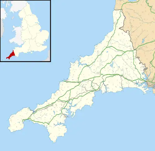 St Blazey is located in Cornwall