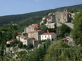 A general view of the village of Corsavy