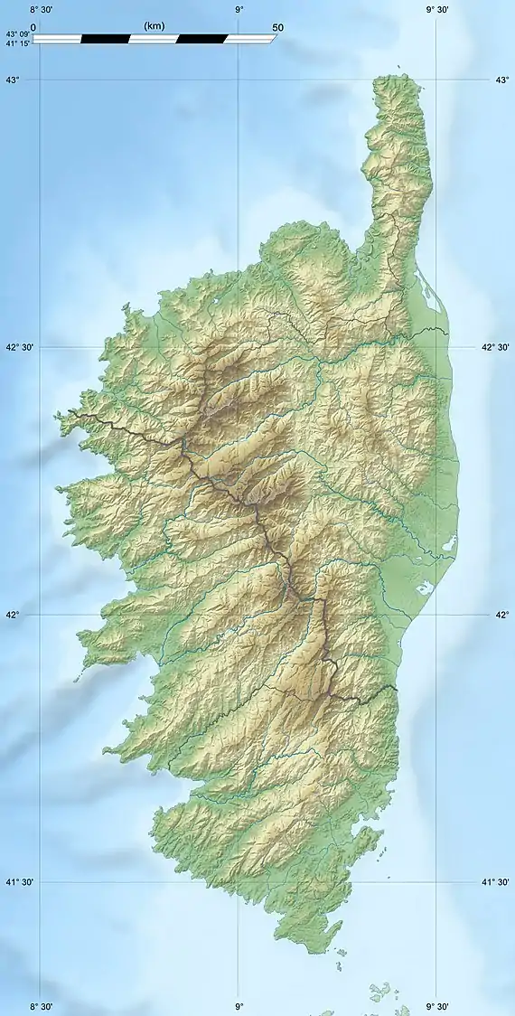 Golo (river) is located in Corsica