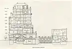 An architectural drawing of the Cosmopolitan Club, New York City, built 1932.